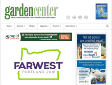 Tablet Screenshot of gardencentermag.com